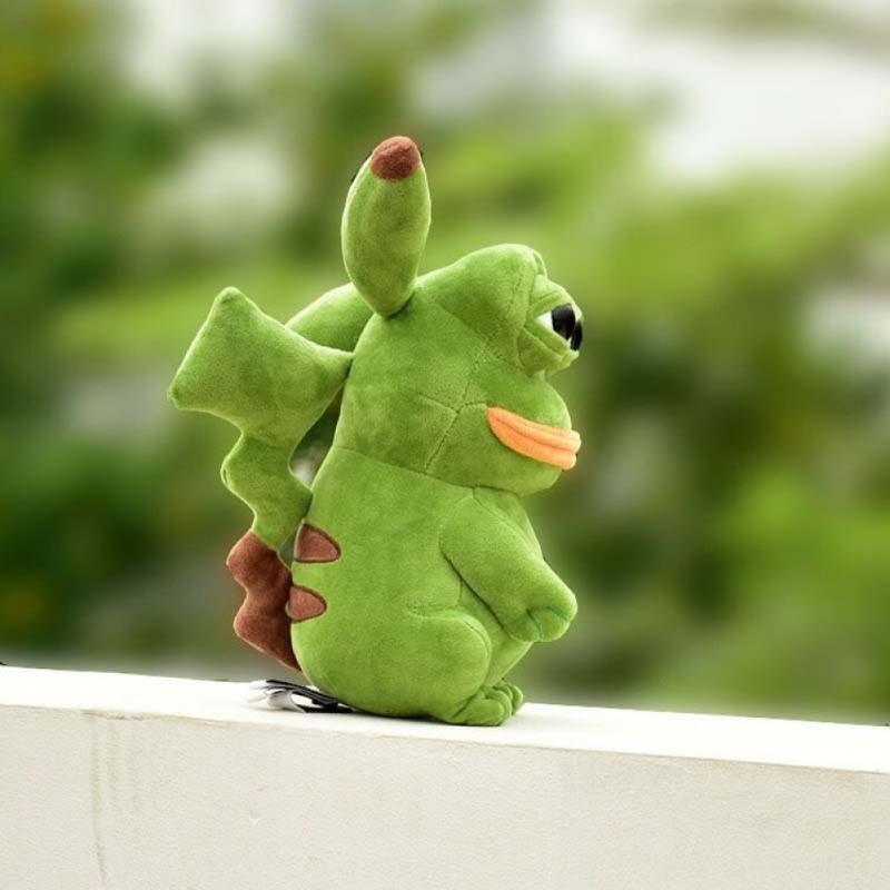 1Pcs Cute Plush Toys Plush Lovely Pikachu Frog Juvenile Version Evolution Toy Sad Frog Doll Plush Stuffed Doll Dropshipping