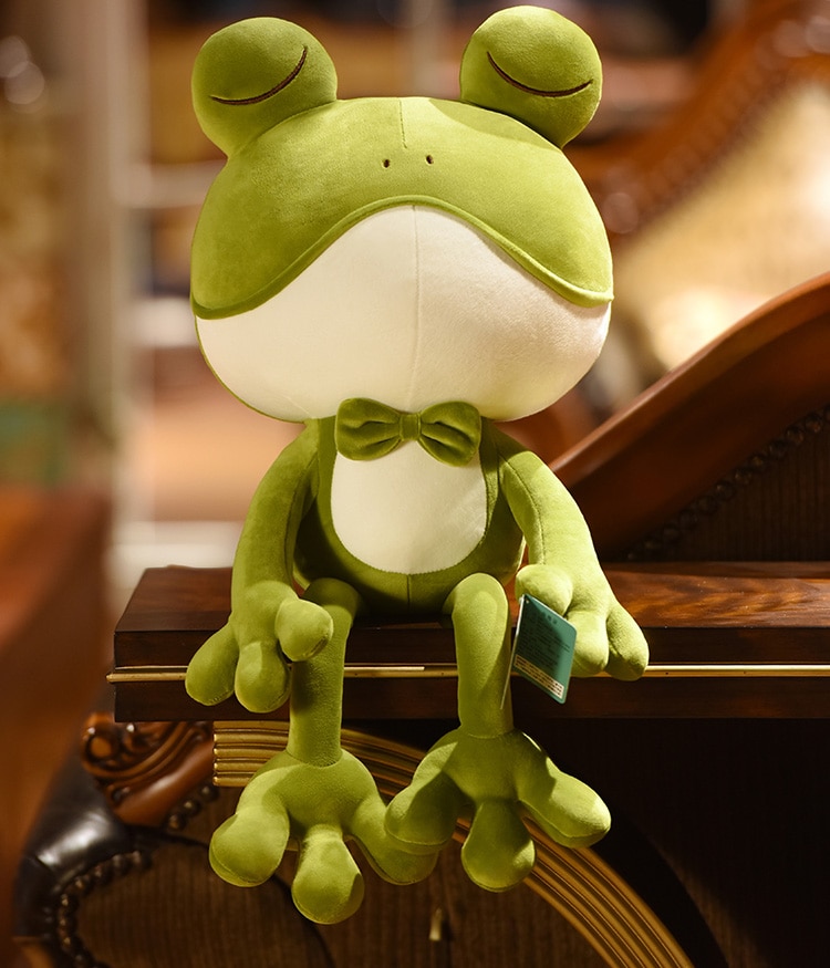 40 CM Christmas Gifts Frog Plush Toy Dier Knuffels Cartoon Pluche Poppen Cadeaus For A Kerstcadeaus Kinderenmeisjes