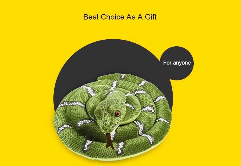 National Geographic Giant Simulation Snake Cloth Toy Soft Stuffed Dolls Birthday Gifts Baby Funny Plush Toy long 90cm Snak