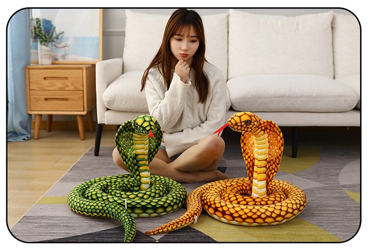 240cm Long Stuffed Animal Snake Doll Giant Plush Toys for Kids Friends