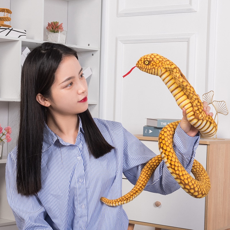 New 3D Simulation Cobra Snake Toy, Little Snake Animal Plush Toys, Children Toys, Home Decor Birthday Tricky Prank Gifts