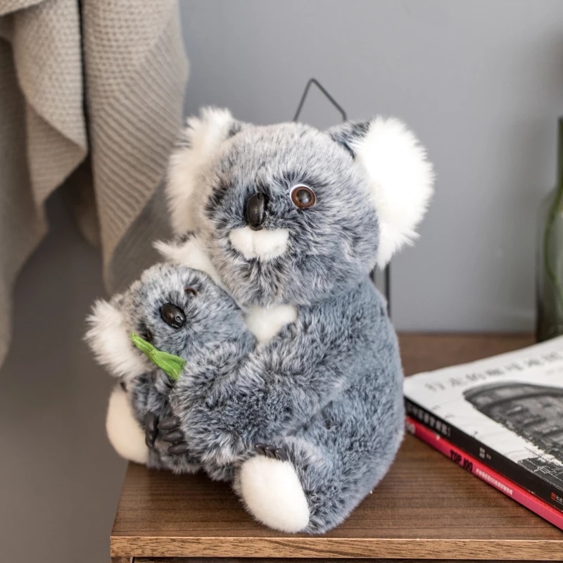 Real life Koala Plush Baby Toys Australian Koala Bear Stuffed Soft Doll Kids Lovely Gift For friends Girls parent-child toys