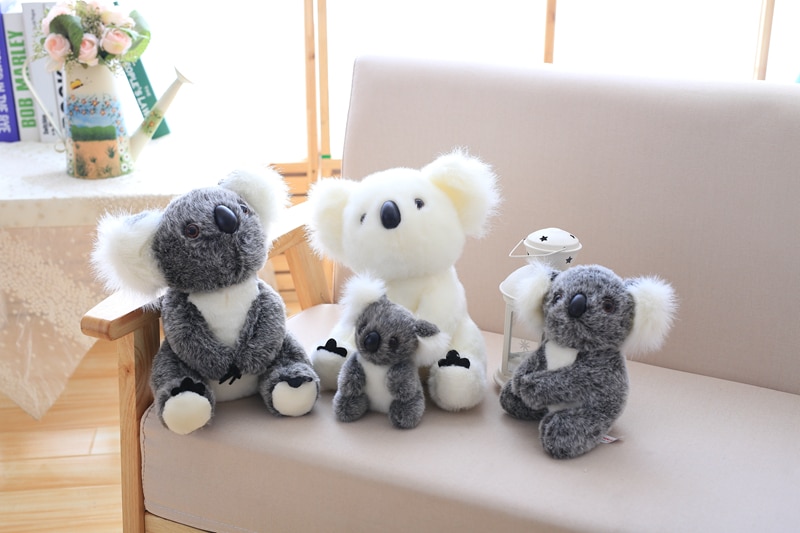 13-28cm Kawaii Simulation Koala Plush Toys Australian Koala Bear Stuffed Soft Animal Doll Kids Baby Girls Lovely Christmas Gift