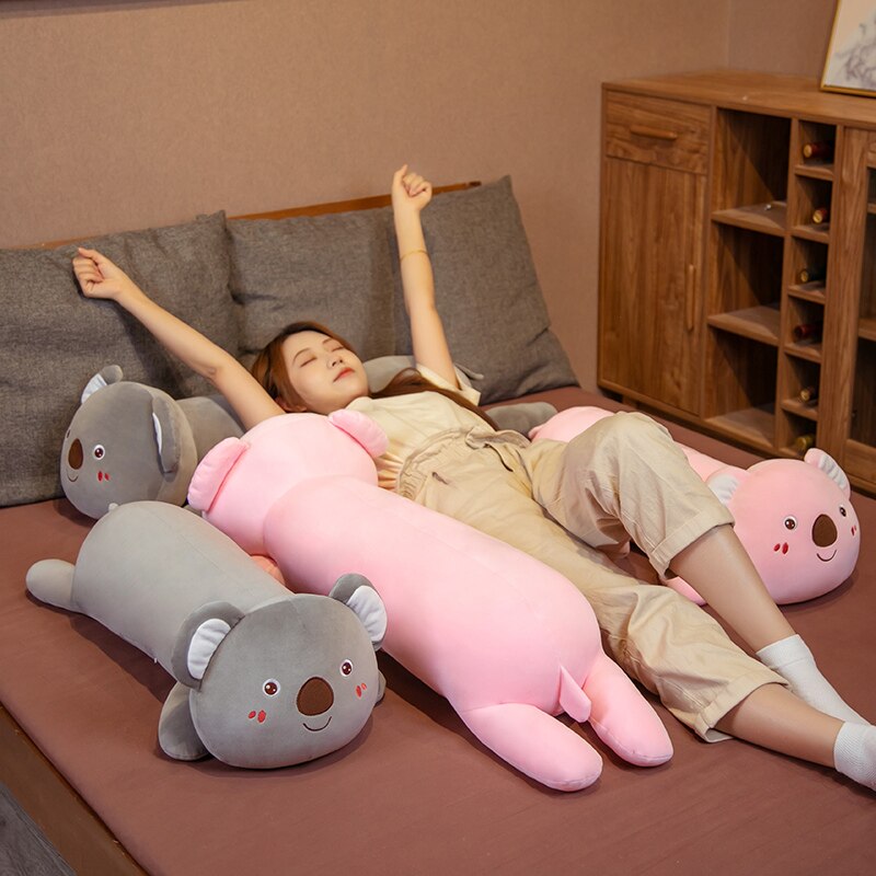 Cartoon Koala Pillow Plush Toys Animal Koala Bear Toy Stuffed Soft Sleeping Cushion for Girls Kids