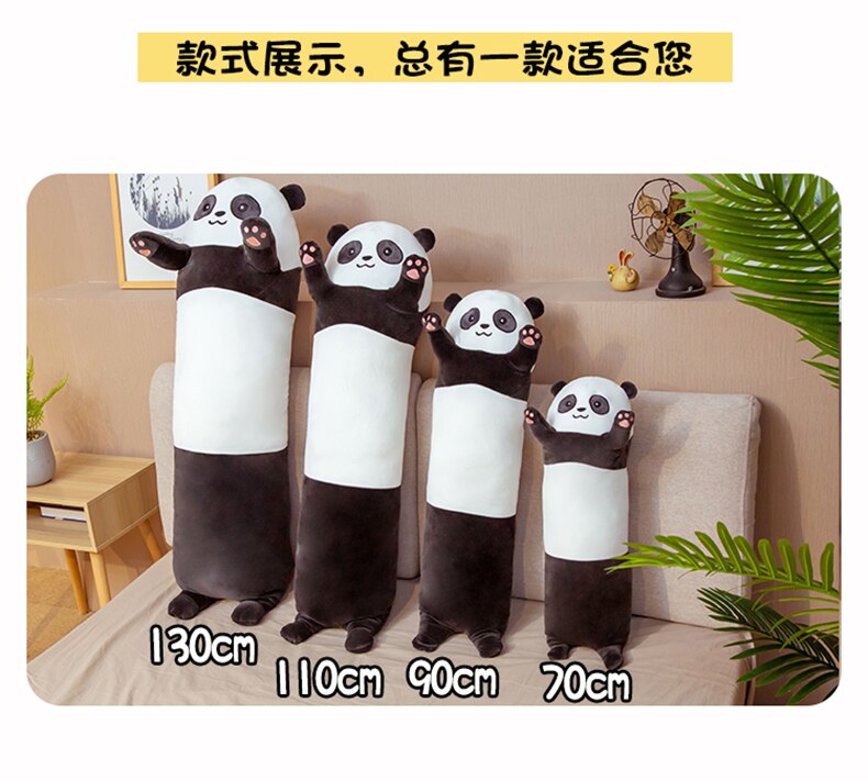 1pc 70-130CM Cute Panda Koala Plush Toys kawaii Stuffed Soft Long Pillow Dolls for Baby Girls Sleeping Cushion Birthday Gift
