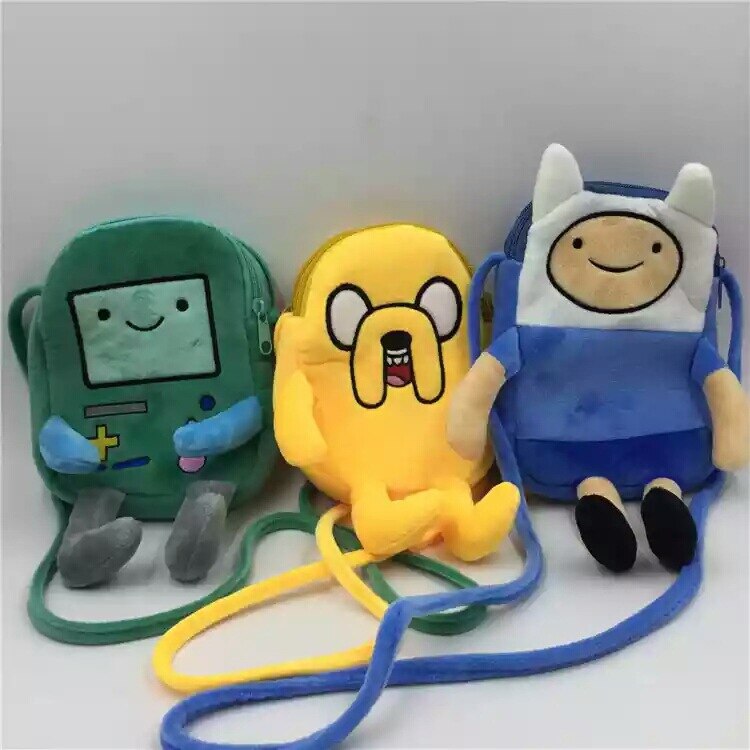 18cm New game console bmo Sesame Street mobile phone bag Messenger bag children plush Adventure time plush