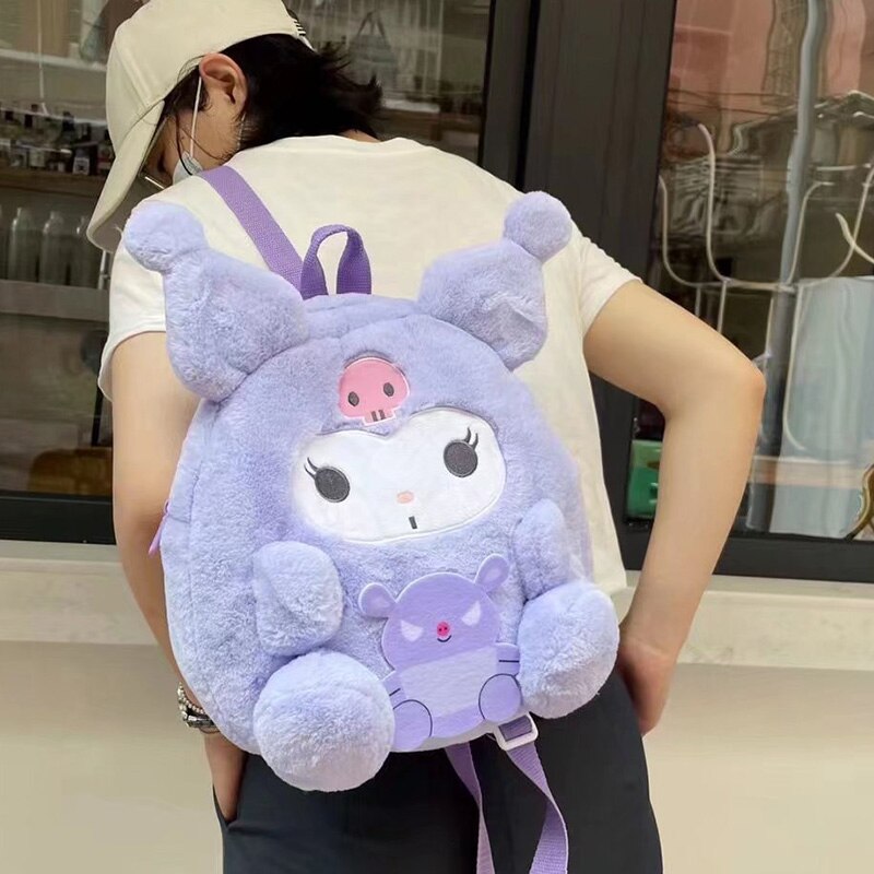Kuromi Soft Plush Backpack -  - World of plushies