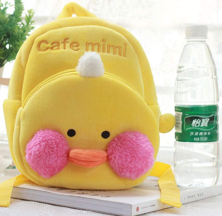 Mochila Cartoon Kids Plush Lalafanfan Cafe Mimiins Backpack Toy School Bag Baby Duck Backpack Student Candy Bags