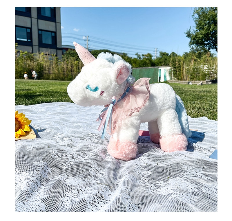 40cm Children Cute Plush Toy Lovely Cartoon Unicorn Backpack Bag Schoolbag Girls Boys Baby Kindergarten Birthday Christmas Gift