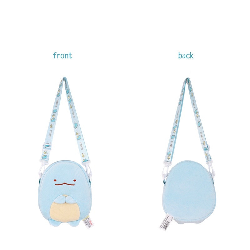Kawaii Sumikkogurashi Anime Peripheral Plush Backpack Series Polar Bear Penguin Tonkatsu Cat Cute Cartoon Plush Crossbody Bag