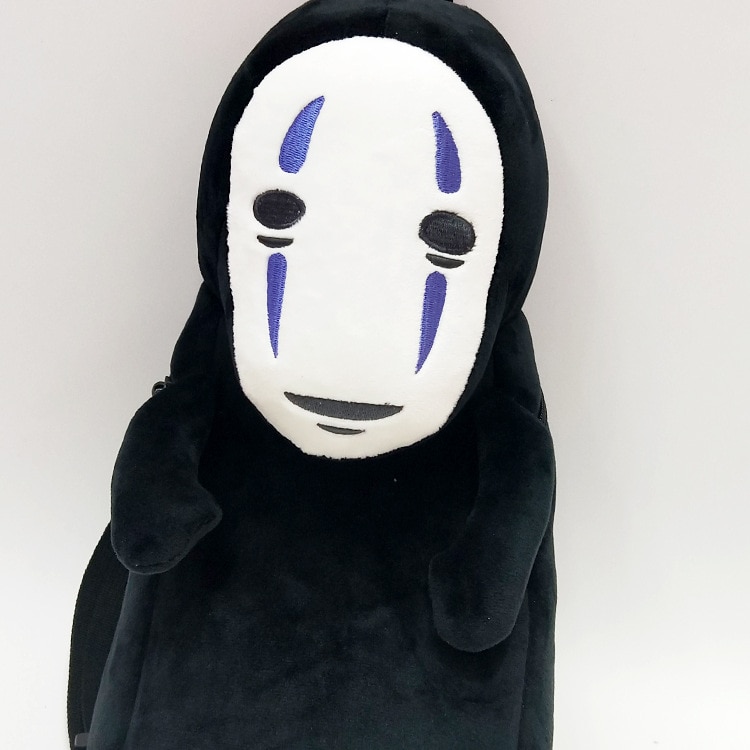 Studio Ghibli Spirited Away No Face Man Backpacks Plush Doll Creative Plush Backpack Kids Adults Cute Bag