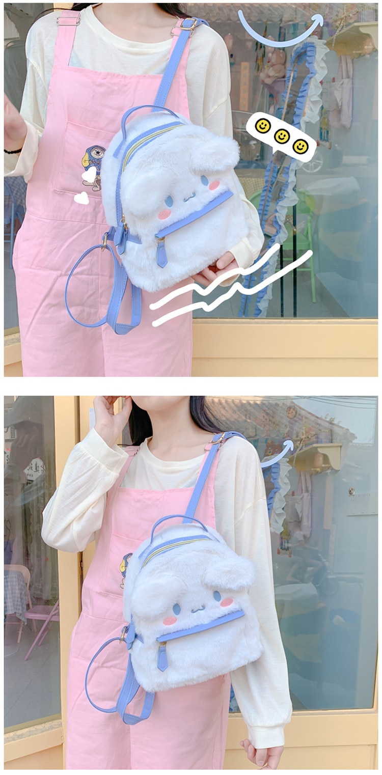 Cartoon Anime Kawaii Lolita Style Cute Mymelody Cinnamorol Plush Shoulders Bag Kids Toys Christmas Gift