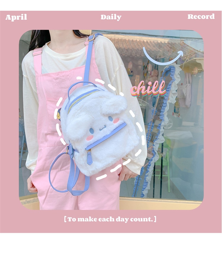 Cartoon Anime Kawaii Lolita Style Cute Mymelody Cinnamorol Plush Shoulders Bag Kids Toys Christmas Gift