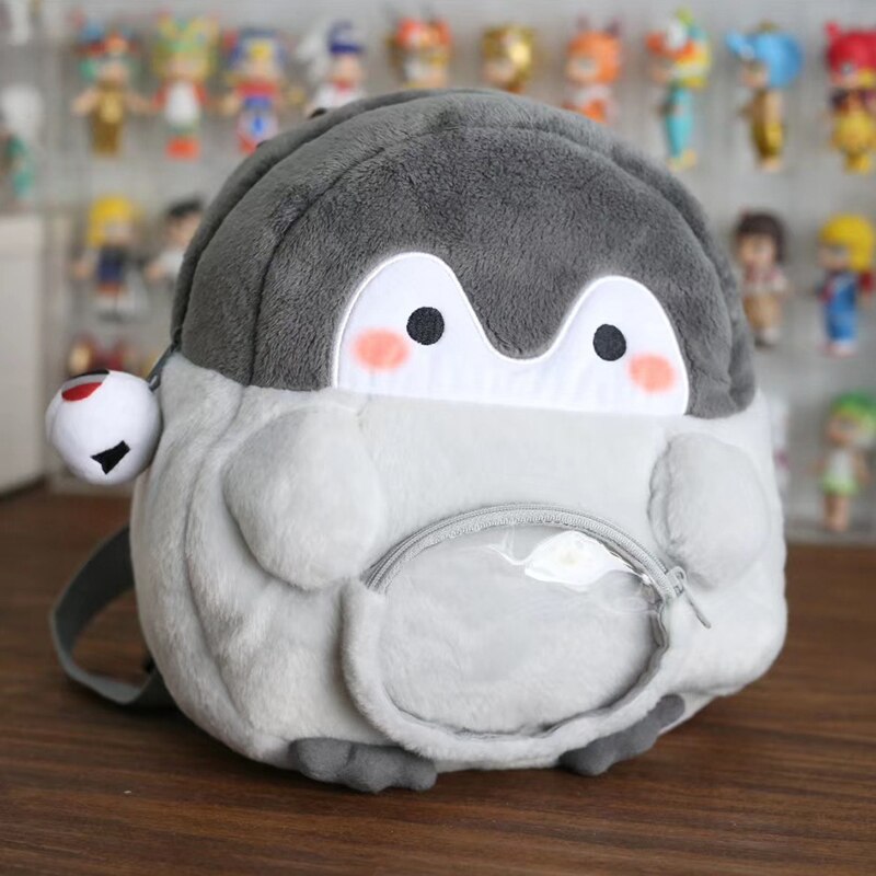 Kawaii Koupen Chan Penguin Plush Toy Japan Cartoon Anime Plush Doll Cute Soft Casual Animal Backpack Doll Birthday Gift for Girl