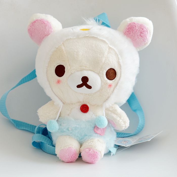Rilakkuma Korilakkuma Bear Plush Backpack Mini Small Cute Kawaii Bag for Baby Girls Boys Kids Bags Back Pack