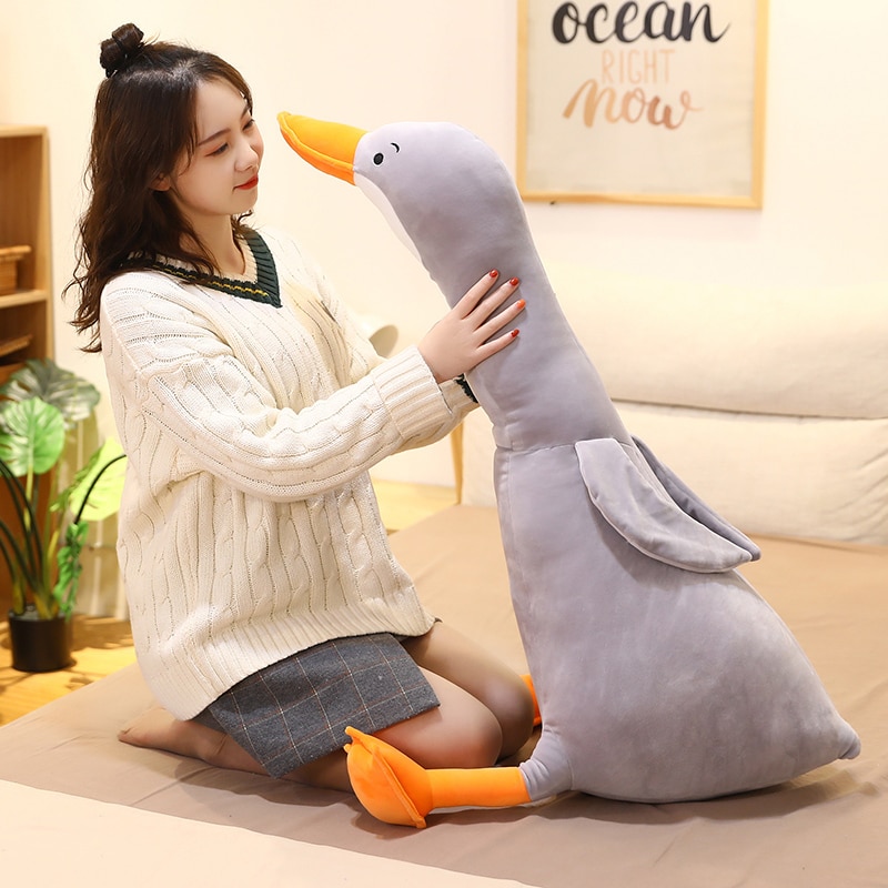 Cartoon Soft Goose Stuffed Toys Cute Animals Baby Accompanying Pillow Hug Doll Kawaii Room Decor Birthday Gifts For Girls Kids