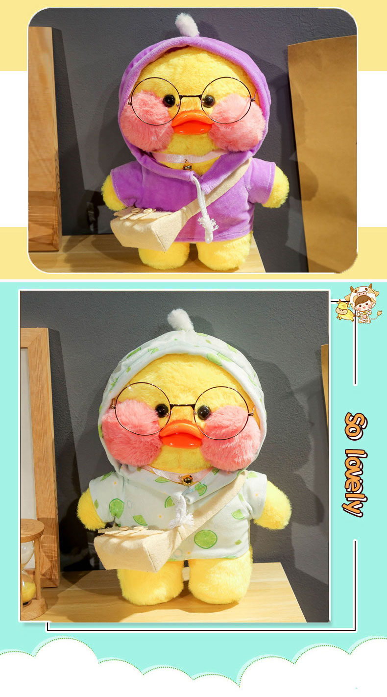 30cm Little Yellow Duck Lalafanfan Plush Soft Toy Korean Hyaluronic Acid Factory Cartoon Ducks Doll Birthday Gifts Forchildren