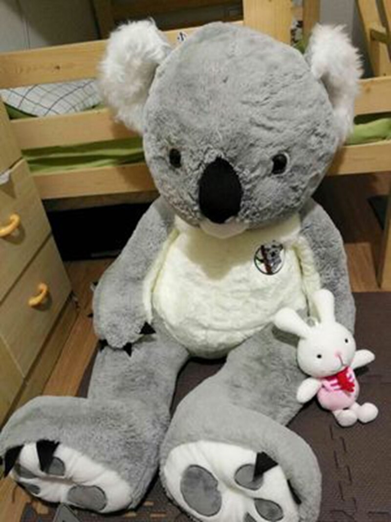 Dorimytrader Jumbo Plush Animal Koala Toy Large Stuffed Cartoon Koalas Doll Christmas Gift Decoration 55inch 140cm