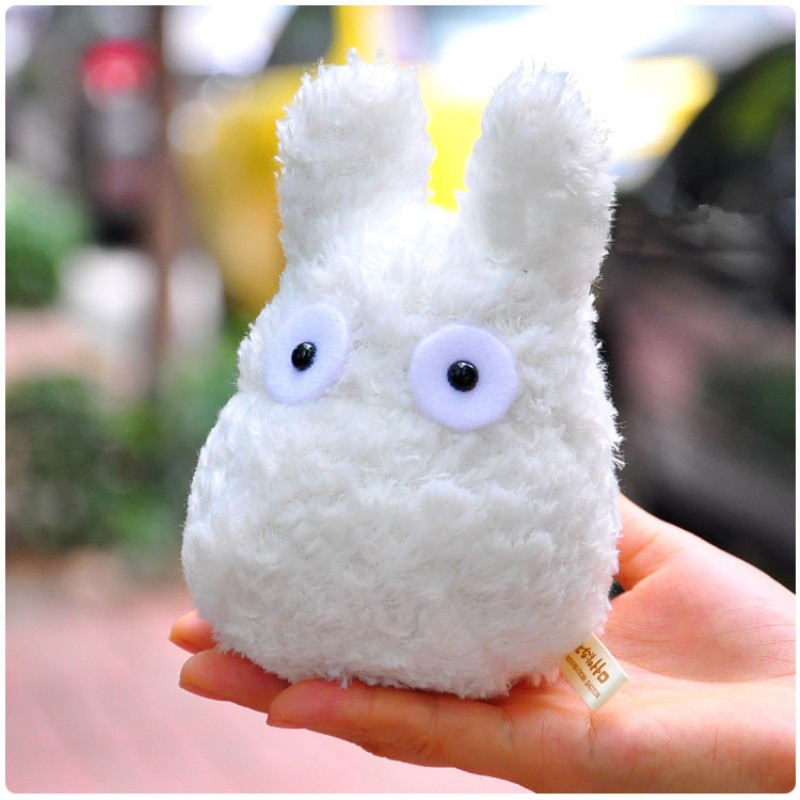 10cm My Neighbor Totoro Cat Cool White Plush Doll Toy