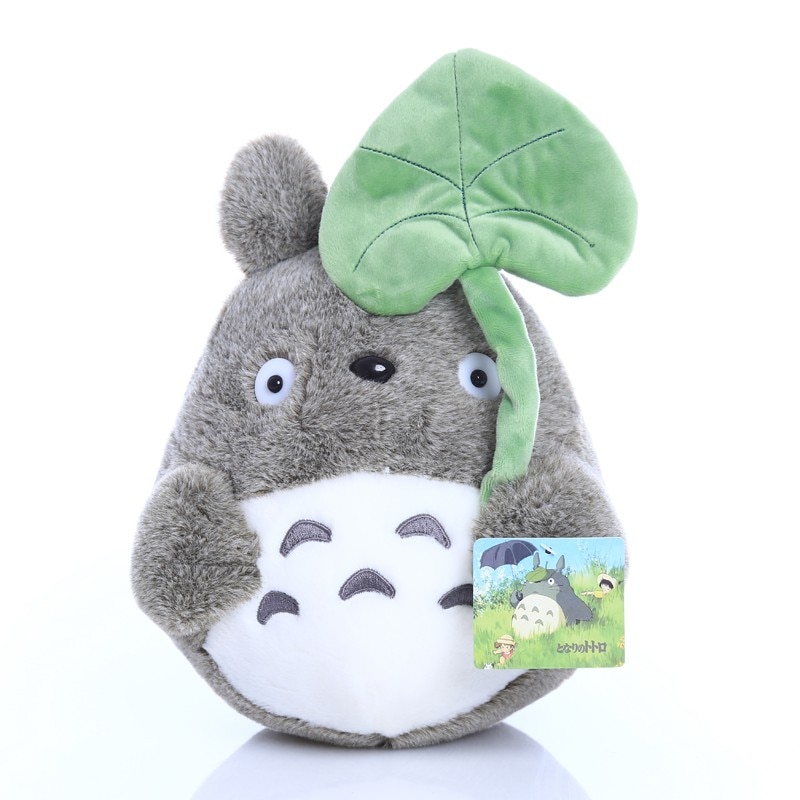 22Cm My Neighbor Totoro Soft Toy Cat Kawaii Cat with Lotus Leaf Girls Chirldren Plush Doll