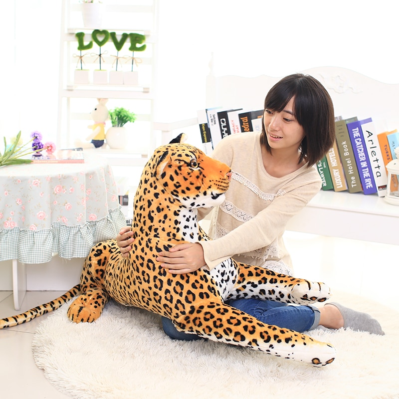 Children Stuffed Plush Toy Leopard Decoration Model Baby Kids Christmas Birthday Gift