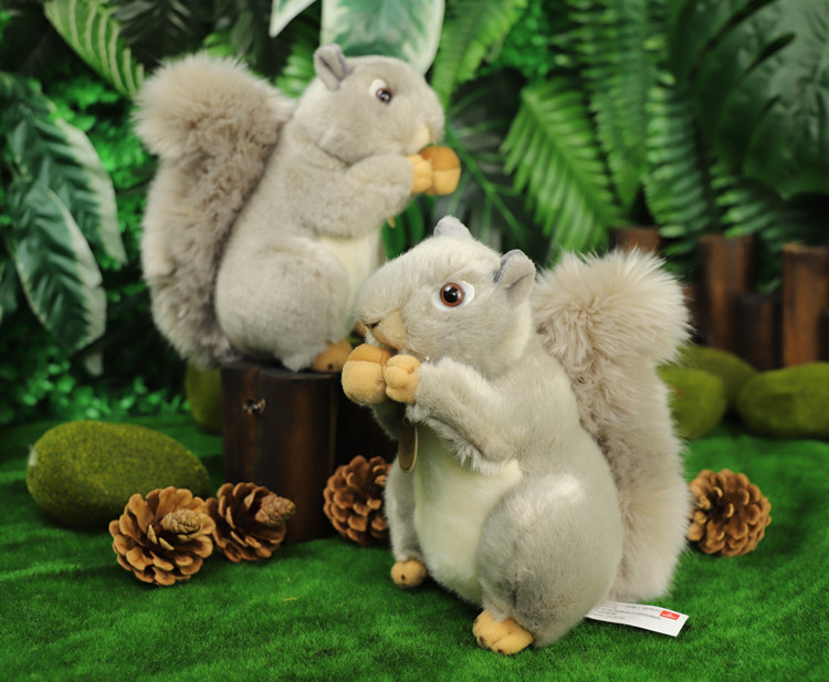 Simulation Children Plush Stuffed Toy Cute Fruit Squirrel Doll Kids Birthday Gift