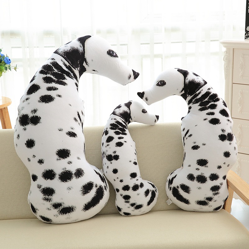 Children Plush Stuffed Toys For Christmas Birthday Gift 3D Simulation Dog Canine Dalmatian