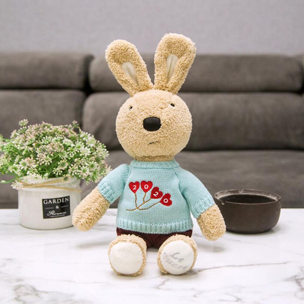 Children Plush Stuffed Toy Birthday Gift Girl Spring Lace Sweater Prince Rabbit