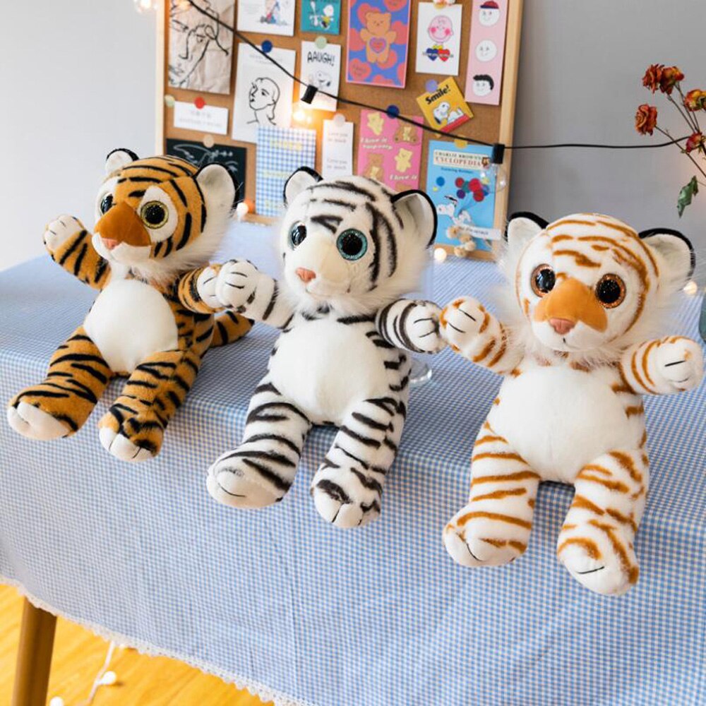 Cute Cartoon Simulation Big-eyed Tiger Doll Children Birthday Christmas Gift Stuffed Plush Toys