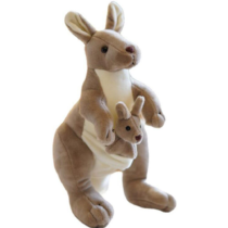 Kangaroo With Joey Soft Stuffed Plush Toy