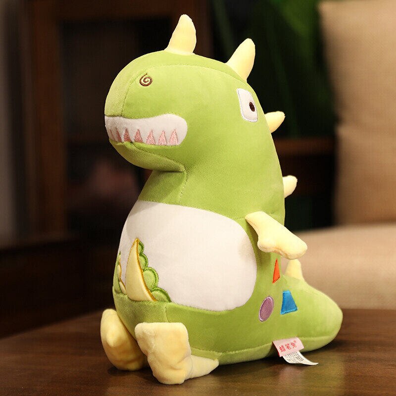 Geometric Dinosaur Soft Stuffed Plush Toy