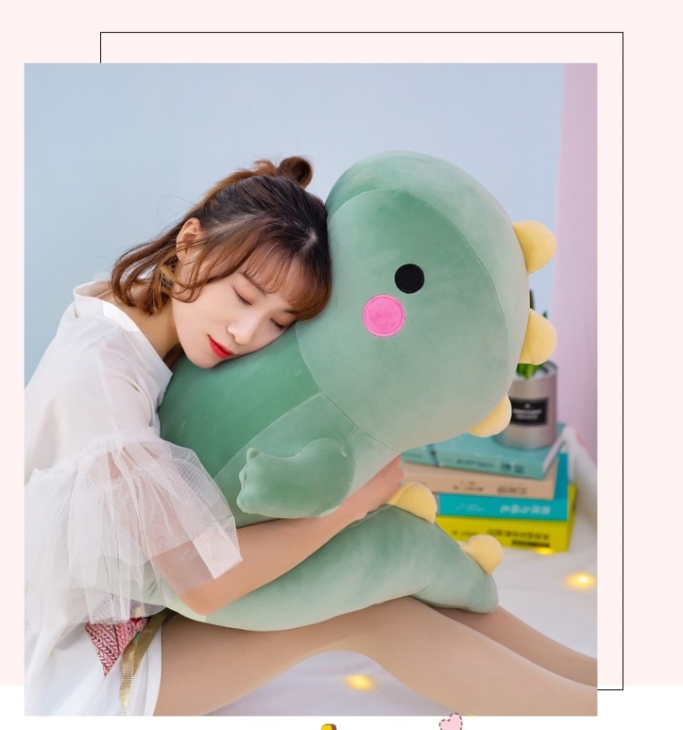 25-50cm Super Soft Lovely Dinosaur Plush Doll Cartoon Stuffed Animal Dino Toy for Kids Baby Hug Doll Sleep Pillow Home Decor