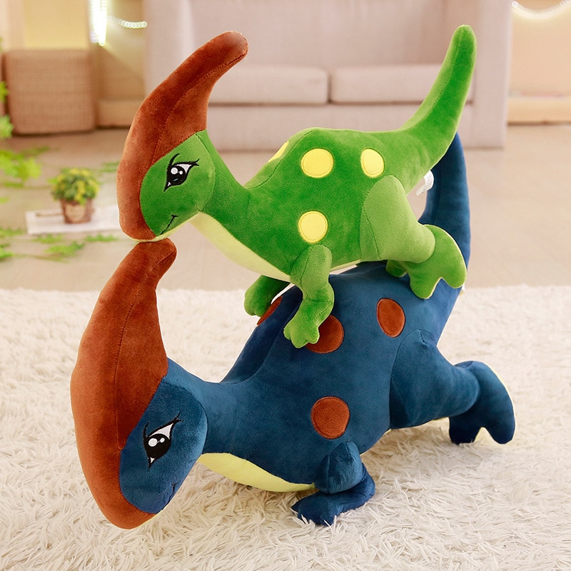 1pc 55-95cm Cute Dinosaur Plush Toys for Children Stuffed Animal Parasaurolophus Doll Cartoon Cute Dolls for Kids Birthday Gift