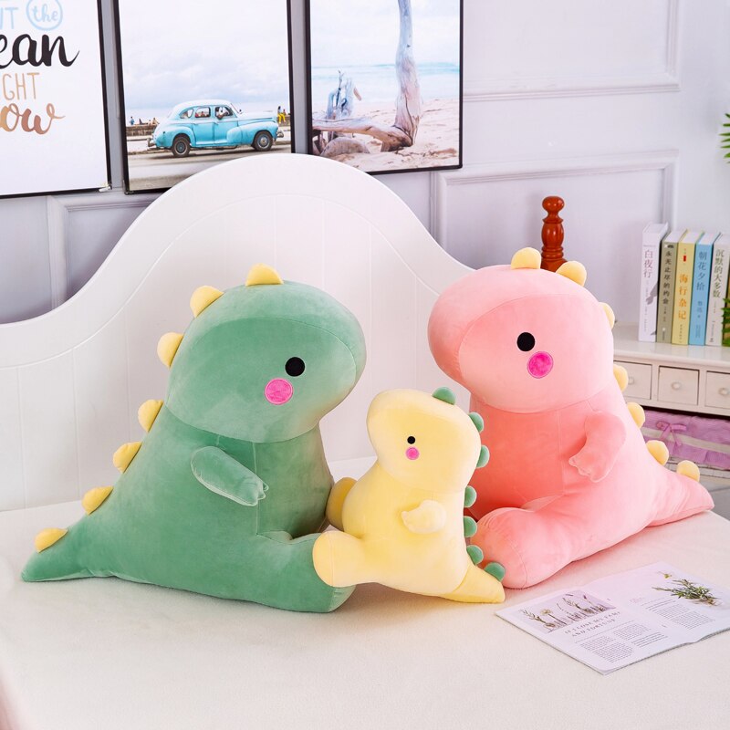 New 23-50cm Super Soft Lovely Dinosaur Plush Doll Cartoon Stuffed Animal Dino Toy for Kids Baby Hug Doll Sleep Pillow Home Decor