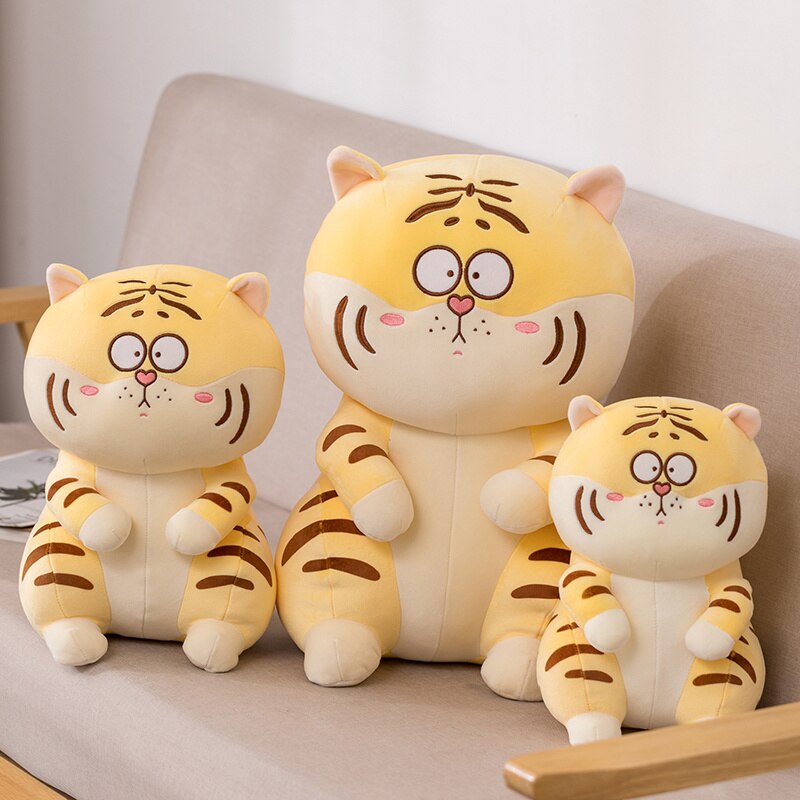 1pc 28/33/45cm Soft Sitting Tiger Toys Stuffed Cartoon Animals Pillow Plush Toys Baby Doll Infant Appease Toys Children Gift