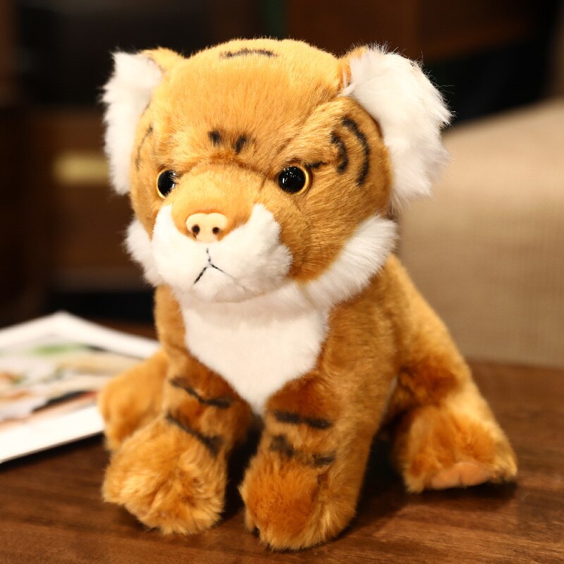 20/25cm Nice Lifelike Tiger Plush Toys Stuffed Soft Simulation Animals Pillow Dolls For Kids Girls Boys Birthday Gifts