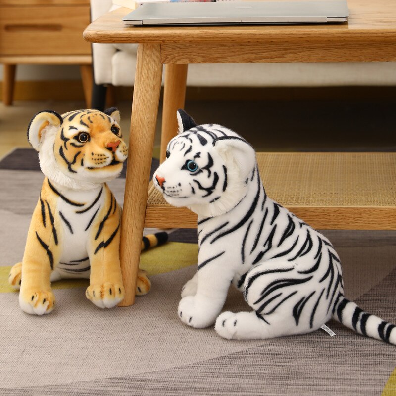 High Quality 23/27/33cm Kawaii Simulation Lifelike Tiger Plush Toys Cute Dolls Stuffed Soft Animal Toys Child Kids Decor Gift
