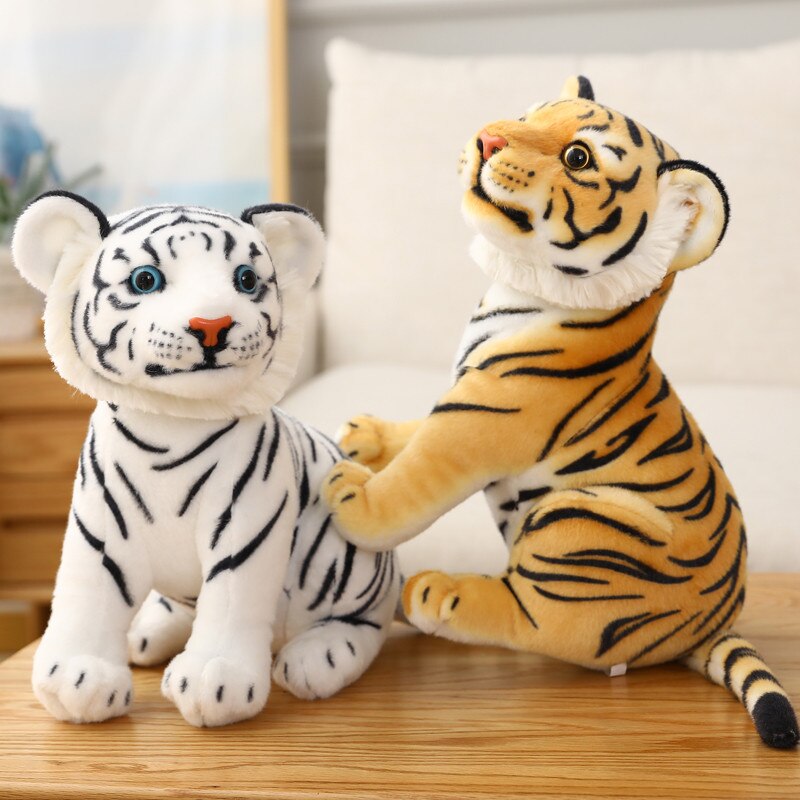 High Quality 23/27/33cm Kawaii Simulation Lifelike Tiger Plush Toys Cute Dolls Stuffed Soft Animal Toys Child Kids Decor Gift