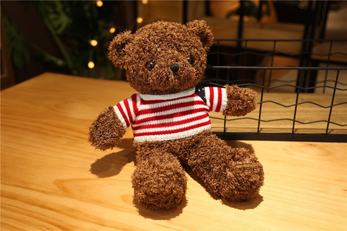 30/50cm Kawaii Teddy Bear Stuffed Plush Animals Love Bear Soft Hug Toys Kids Room Decoration Birthday Gifts Baby Girls Doll