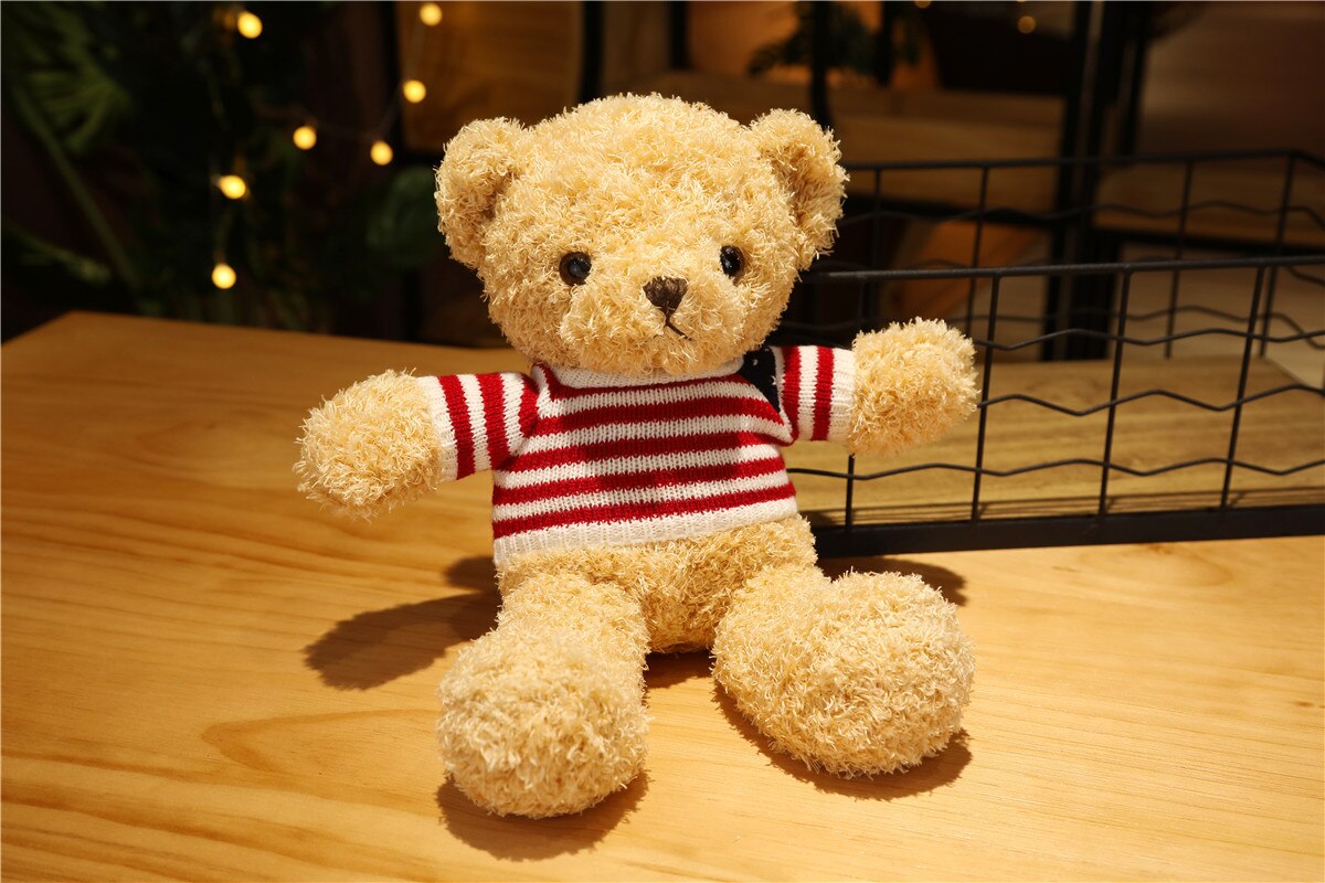 30/50cm Kawaii Teddy Bear Stuffed Plush Animals Love Bear Soft Hug Toys Kids Room Decoration Birthday Gifts Baby Girls Doll