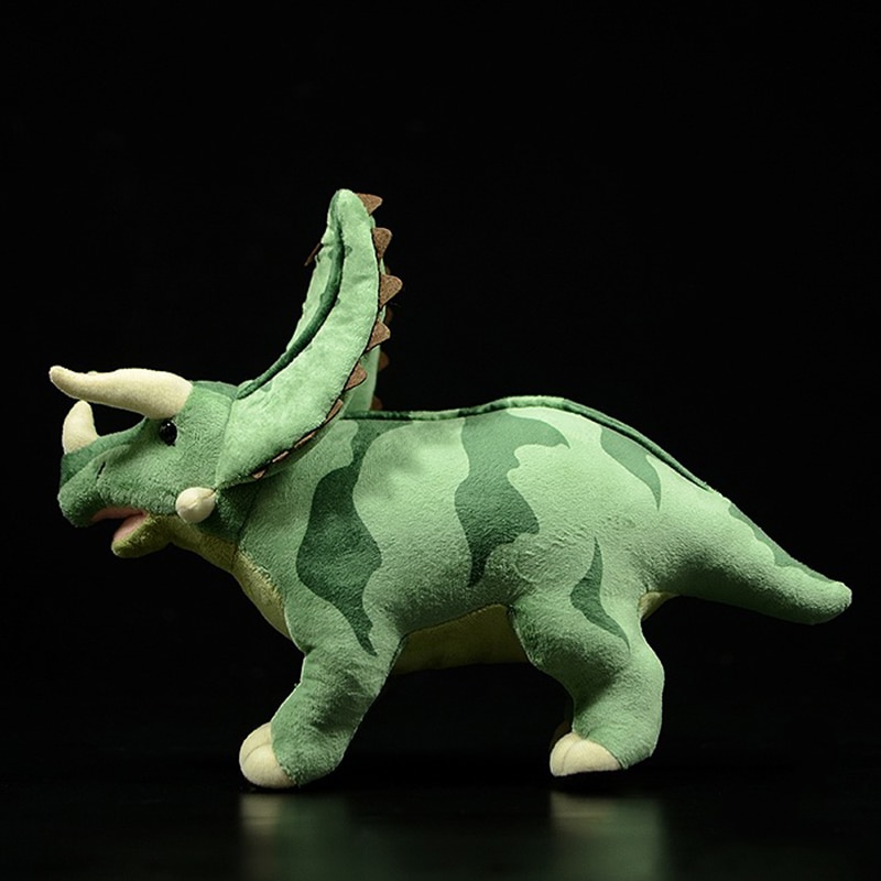 Lifelike Pentaceratops Plush Toys Real Life Dinosaur Stuffed Animal Toy Soft Kid Toys Christmas Gifts