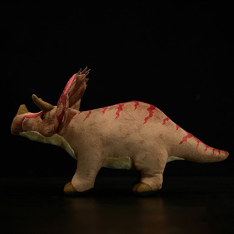 Lifelike Triceratops Dinosaur Plush Toy Real Life Dragon Stuffed Animal Soft Toys Christmas Birthday Gifts For Kids