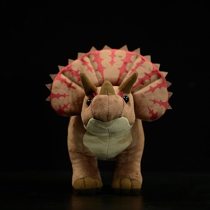 Lifelike Triceratops Dinosaur Plush Toy Real Life Dragon Stuffed Animal Soft Toys Christmas Birthday Gifts For Kids