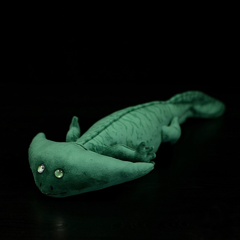 50CM Long Soft Amphibian Diplocaulus Plush Toy Realistic Cute Prehistoric Animal Stuffed Toys Gifts For Adults Kids
