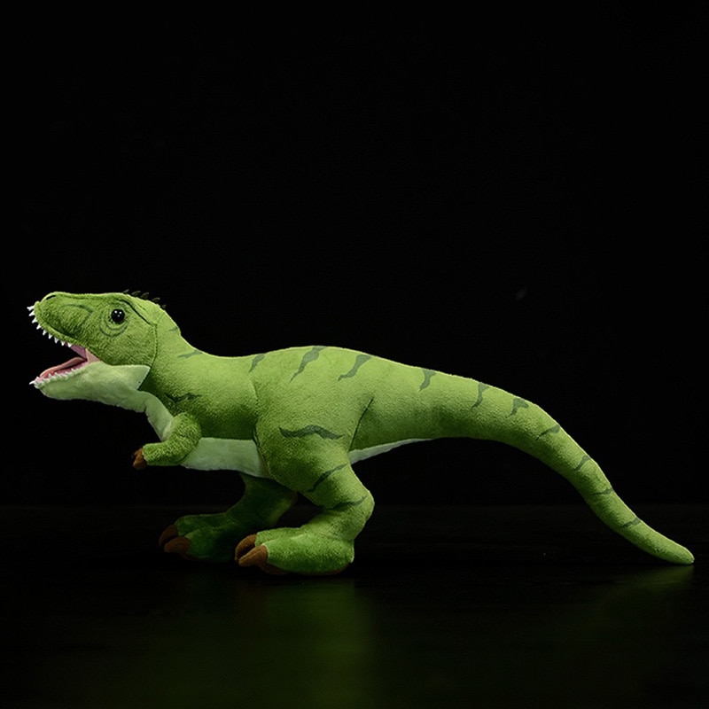 21CM High Soft Tyrannosaurus Rex Plush Toy Lifelike Green Dinosaur Stuffed Animal Toys Gift For Kids Boys Girls