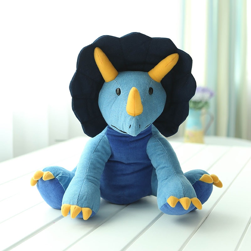 Triceratops Dinosaur Dragon Stuffed Plush Toy for Kids Cartoon Animal Dino Baby Hug Doll Sleep Pillow - Large, 35CM