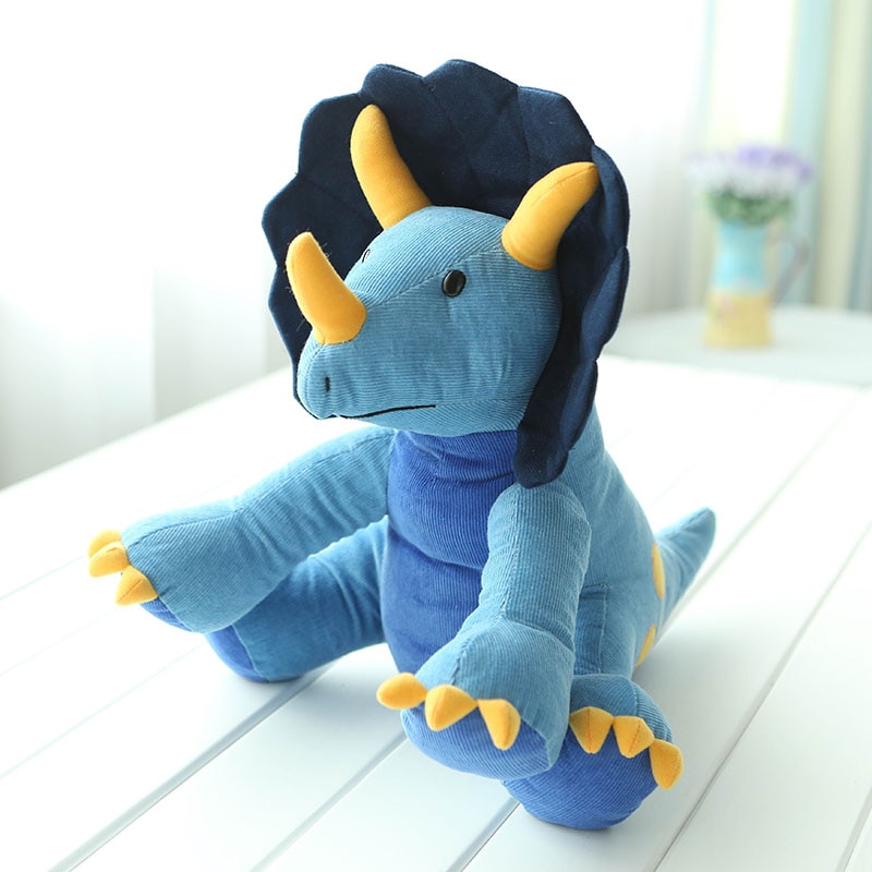 Triceratops Dinosaur Dragon Stuffed Plush Toy for Kids Cartoon Animal Dino Baby Hug Doll Sleep Pillow - Large, 35CM