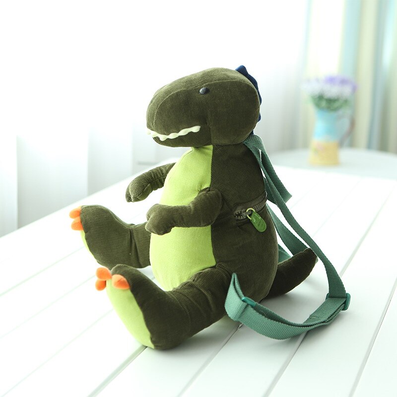 Stuffed Toys for Boys Cute Cartoon Toddler Baby Backpack Tyrannosaurus Rex. Dinosaur Backpack, 33CM