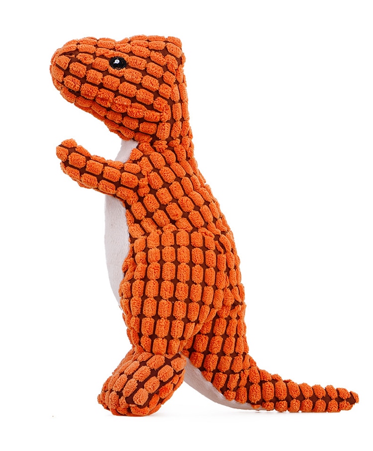 1 pieces Funny Dinosaur Shape Squeaky Plush Dog Toys Soft Velvet Large Dog Sound Toys Resistance To Bite Pet Chew toys
