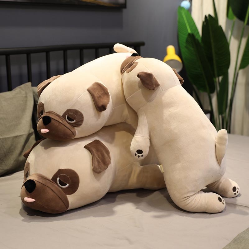 Hot 55-90cm Big Size New Cute Animal Kawaii Pug Dog Plush Toys Sleep Pillow Kids Birthday Gift Child Girl Xmas Valentine's